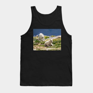 Mountains Goats Babies Tank Top